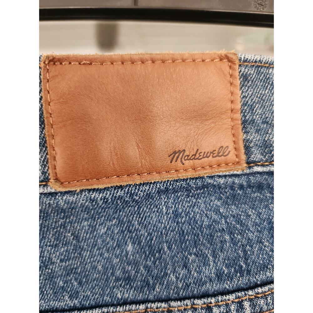 Madewell Womens Size 32 Medium Wash Classic Straight Leg Denim Jeans - Picture 6 of 14